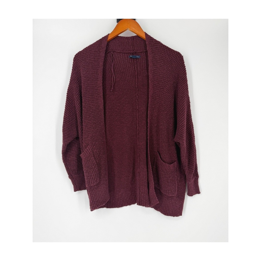 American Eagle Womens XS/S Oversized Open Cardigan Boho Fall Layering Minimalist